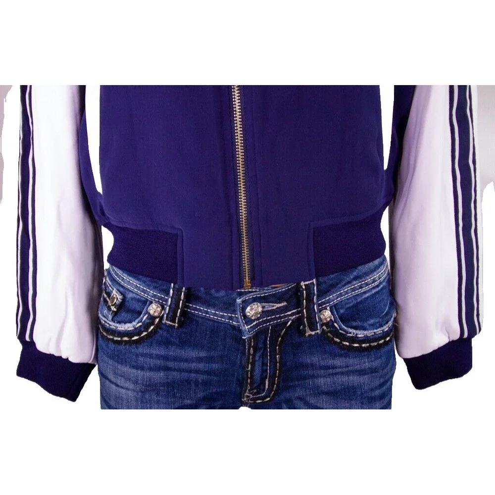 Women’s Michael Kors Blue Long Sleeve Track Jacket Size XS